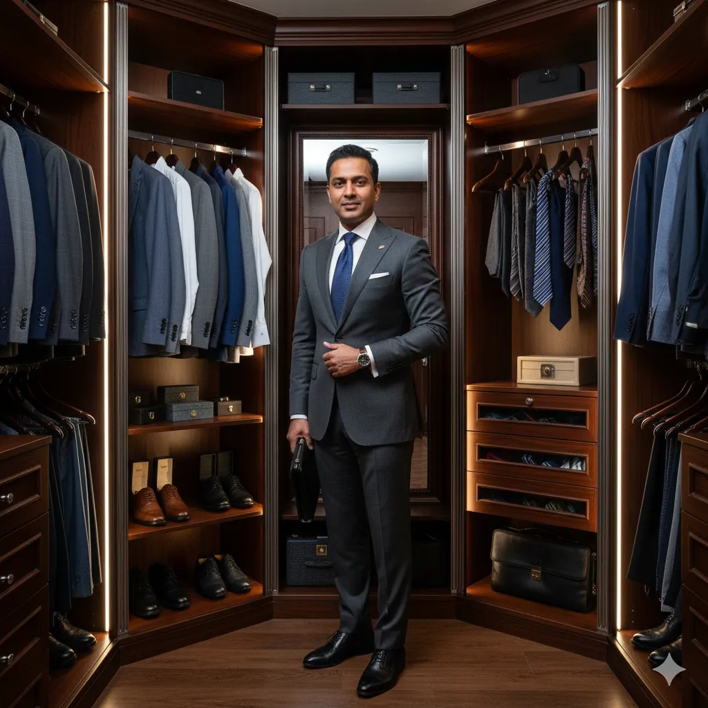 Professionele garderobe voor financial expert